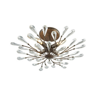 Crislett Four Light Semi Flush Mount in Sunglow Bronze (45|18241/4)