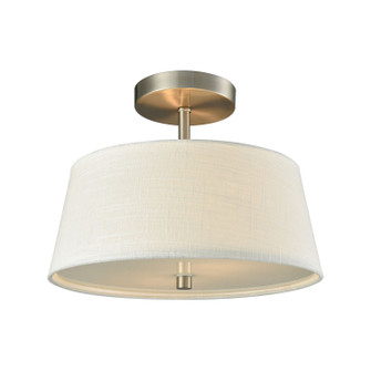 Morgan Two Light Semi Flush Mount in Brushed Nickel (45|CN600362)