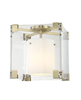 Achilles One Light Flush Mount in Aged Brass (70|4100-AGB)