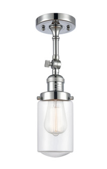 Franklin Restoration One Light Semi-Flush Mount in Polished Chrome (405|201F-PC-G312)