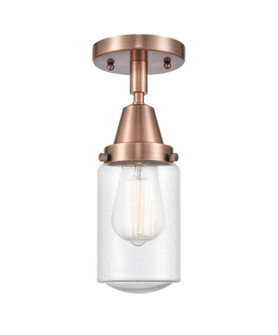 Caden One Light Flush Mount in Antique Copper (405|447-1C-AC-G314)