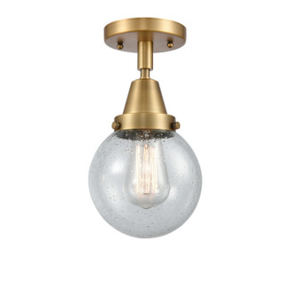 Caden One Light Flush Mount in Brushed Brass (405|447-1C-BB-G204-6)