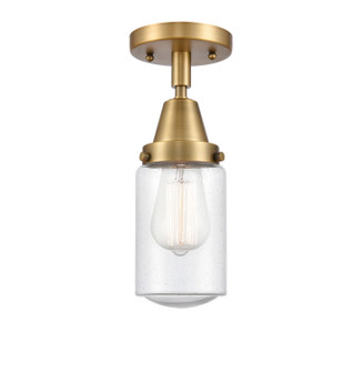 Caden One Light Flush Mount in Brushed Brass (405|447-1C-BB-G314)