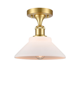 Ballston One Light Semi-Flush Mount in Satin Gold (405|516-1C-SG-G131)