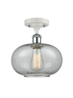 Ballston One Light Semi-Flush Mount in White Polished Chrome (405|516-1C-WPC-G247)