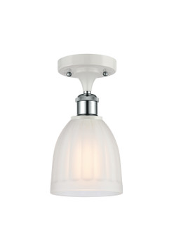 Ballston One Light Semi-Flush Mount in White Polished Chrome (405|516-1C-WPC-G441)