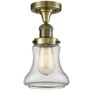 Franklin Restoration One Light Semi-Flush Mount in Antique Brass (405|517-1CH-AB-G192)