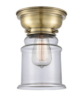 Franklin Restoration One Light Flush Mount in Antique Brass (405|623-1F-AB-G182)