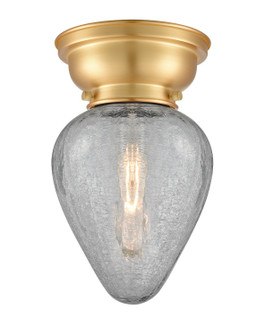 Franklin Restoration One Light Flush Mount in Satin Gold (405|623-1F-SG-G165)