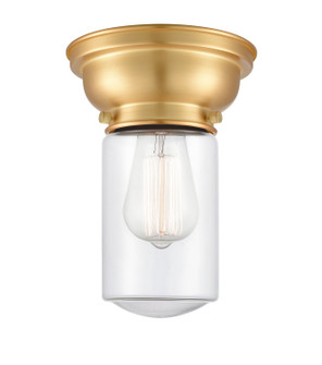 Franklin Restoration One Light Flush Mount in Satin Gold (405|623-1F-SG-G312)