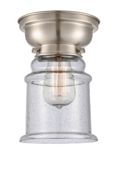 Franklin Restoration One Light Flush Mount in Brushed Satin Nickel (405|623-1F-SN-G184)