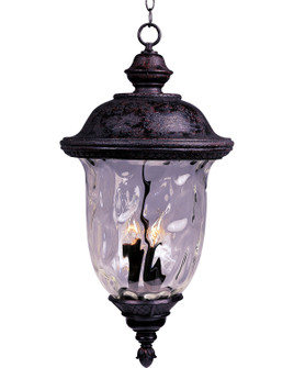 Carriage House VX Three Light Outdoor Hanging Lantern in Oriental Bronze (16|40428WGOB)