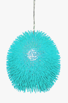 Urchin One Light Pendant in Aqua Velvet (137|169P01AQ)