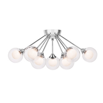 Spellbound Nine Light Semi Flush Mount in Polished Chrome (10|PCSB1722C)