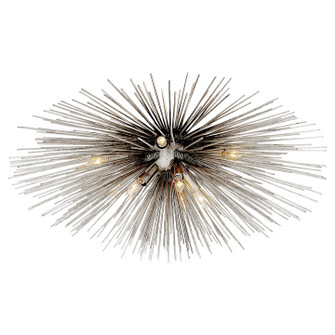 Strada Ten Light Flush Mount in Burnished Silver Leaf (268|KW 4070BSL) Strada Ten Light Flush Mount in Burnished Silver Leaf (268|KW 4070BSL)