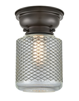 Franklin Restoration One Light Flush Mount in Oil Rubbed Bronze (405|623-1F-OB-G262)