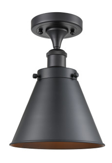 Ballston Urban One Light Semi-Flush Mount in Matte Black (405|916-1C-BK-M13)