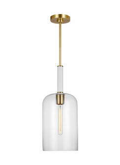 Monroe One Light Pendant in Burnished Brass (454|KSP1051BBSGW)