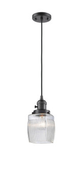 Franklin Restoration One Light Mini Pendant in Oil Rubbed Bronze (405|201CSW-OB-G302)