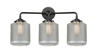 Nouveau Three Light Bath Vanity in Brushed Satin Nickel (405|284-3W-SN-G302)