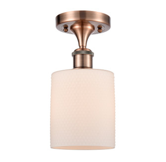 Ballston One Light Semi-Flush Mount in Antique Copper (405|516-1C-AC-G111)