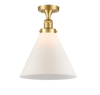 Franklin Restoration One Light Semi-Flush Mount in Satin Gold (405|517-1CH-SG-G41-L)