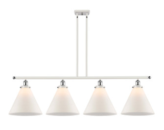 Ballston Urban Four Light Island Pendant in White Polished Chrome (405|916-4I-WPC-G41-L)