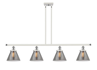 Ballston Urban Four Light Island Pendant in White Polished Chrome (405|916-4I-WPC-G43)