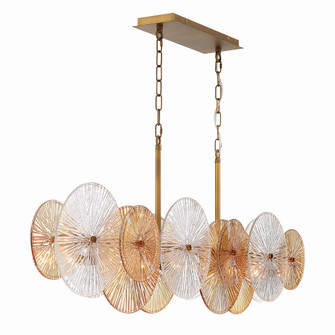 Sue-Anne Eight Light Chandelier in Plated Brass (40|44570-019)