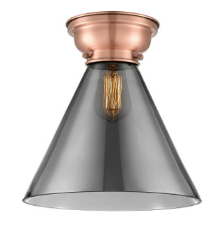 Franklin Restoration One Light Flush Mount in Antique Copper (405|623-1F-AC-G43-L)
