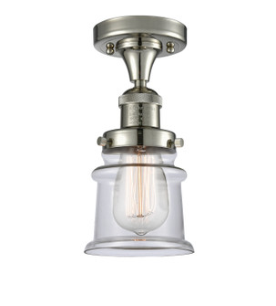 Franklin Restoration One Light Semi-Flush Mount in Polished Nickel (405|517-1CH-PN-G182S)