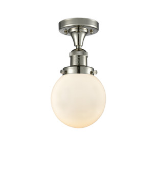 Franklin Restoration One Light Semi-Flush Mount in Polished Nickel (405|517-1CH-PN-G201-6)