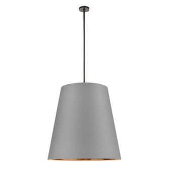 Calor Three Light Pendant in Gray Linen Withgold Parchmen/Urban Bronze (452|PD311030UBGG)