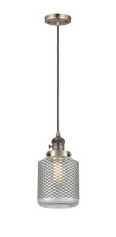 Franklin Restoration One Light Mini Pendant in Antique Brass (405|201CSW-AB-G262)