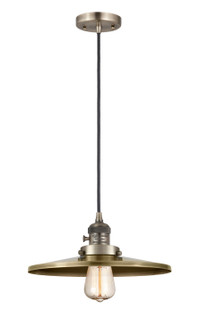 Franklin Restoration One Light Mini Pendant in Antique Brass (405|201CSW-AB-MFR-AB-12)