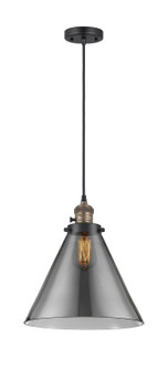 Franklin Restoration LED Mini Pendant in Black Antique Brass (405|201CSW-BAB-G43-L-LED)