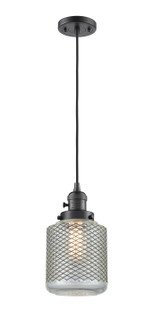 Franklin Restoration One Light Mini Pendant in Oil Rubbed Bronze (405|201CSW-OB-G262)