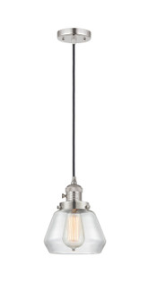 Franklin Restoration One Light Mini Pendant in Polished Nickel (405|201CSW-PN-G172)