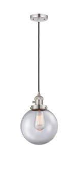 Franklin Restoration One Light Mini Pendant in Polished Nickel (405|201CSW-PN-G202-8)