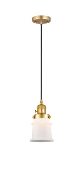 Franklin Restoration One Light Mini Pendant in Satin Gold (405|201CSW-SG-G181S)
