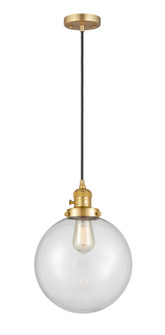 Franklin Restoration One Light Mini Pendant in Satin Gold (405|201CSW-SG-G202-10)