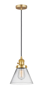 Franklin Restoration One Light Mini Pendant in Satin Gold (405|201CSW-SG-G42)