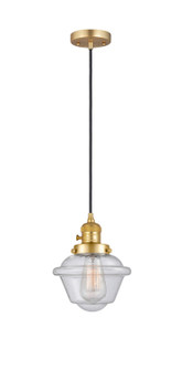 Franklin Restoration LED Mini Pendant in Satin Gold (405|201CSW-SG-G534-LED)