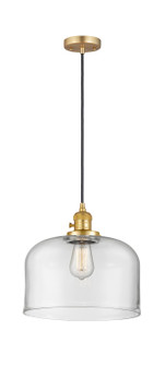 Franklin Restoration One Light Mini Pendant in Satin Gold (405|201CSW-SG-G72-L)