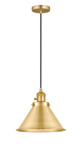 Franklin Restoration One Light Mini Pendant in Satin Gold (405|201CSW-SG-M10-SG)
