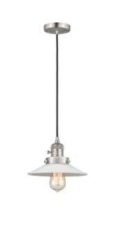 Franklin Restoration One Light Mini Pendant in Brushed Satin Nickel (405|201CSW-SN-G1)