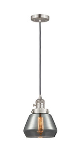 Franklin Restoration One Light Mini Pendant in Brushed Satin Nickel (405|201CSW-SN-G173)