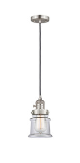 Franklin Restoration One Light Mini Pendant in Brushed Satin Nickel (405|201CSW-SN-G182S)