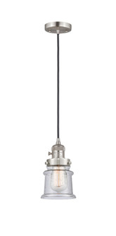 Franklin Restoration One Light Mini Pendant in Brushed Satin Nickel (405|201CSW-SN-G184S)