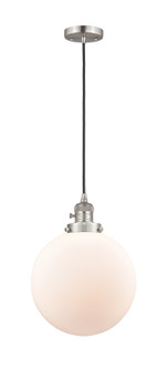 Franklin Restoration One Light Mini Pendant in Brushed Satin Nickel (405|201CSW-SN-G201-10)